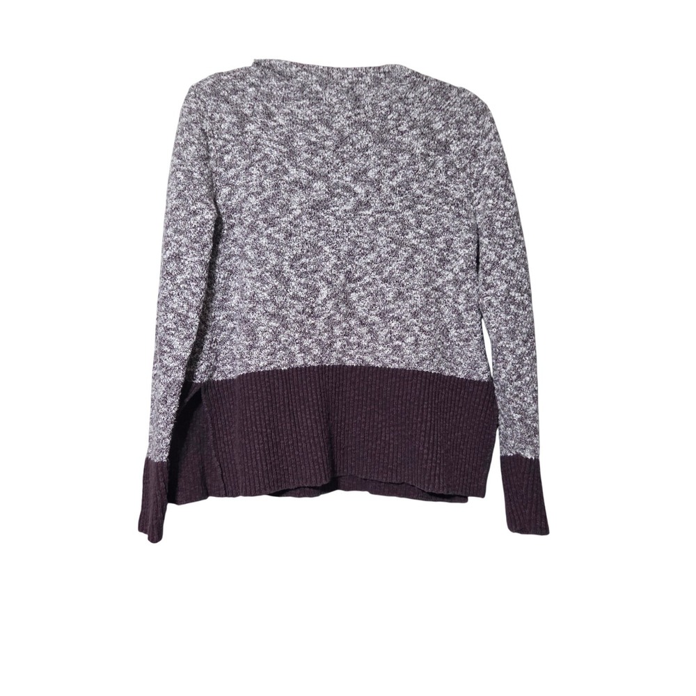 L.L.Bean Cotton Linen Sweater XS Colorblock Knit Cottagecore Preppy Cozy Fall - Picture 4 of 9
